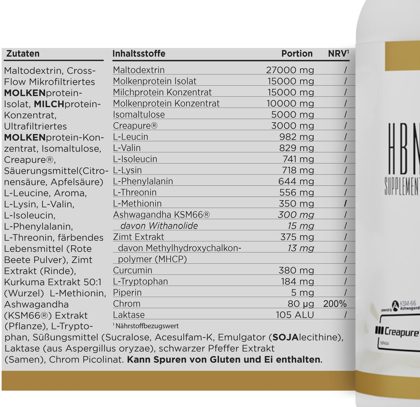 HBN - Post Workout Complex - Best Ager - 1275g