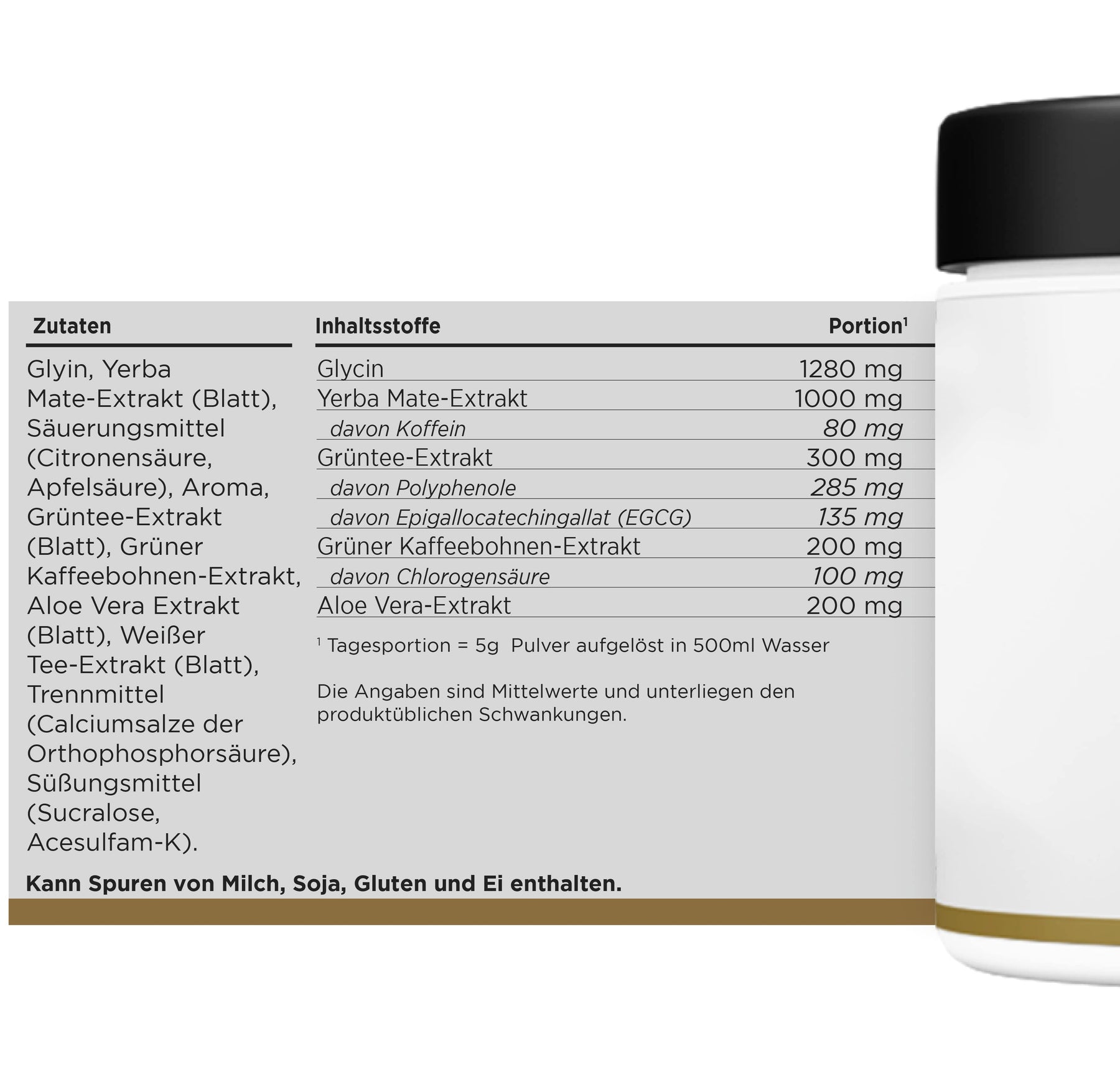 HBN FireUp Drink – Diät Supplement mit Yerba Mate - 250g