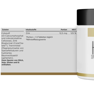 HBN Zinc Bisglycinate - 120 Tabletten